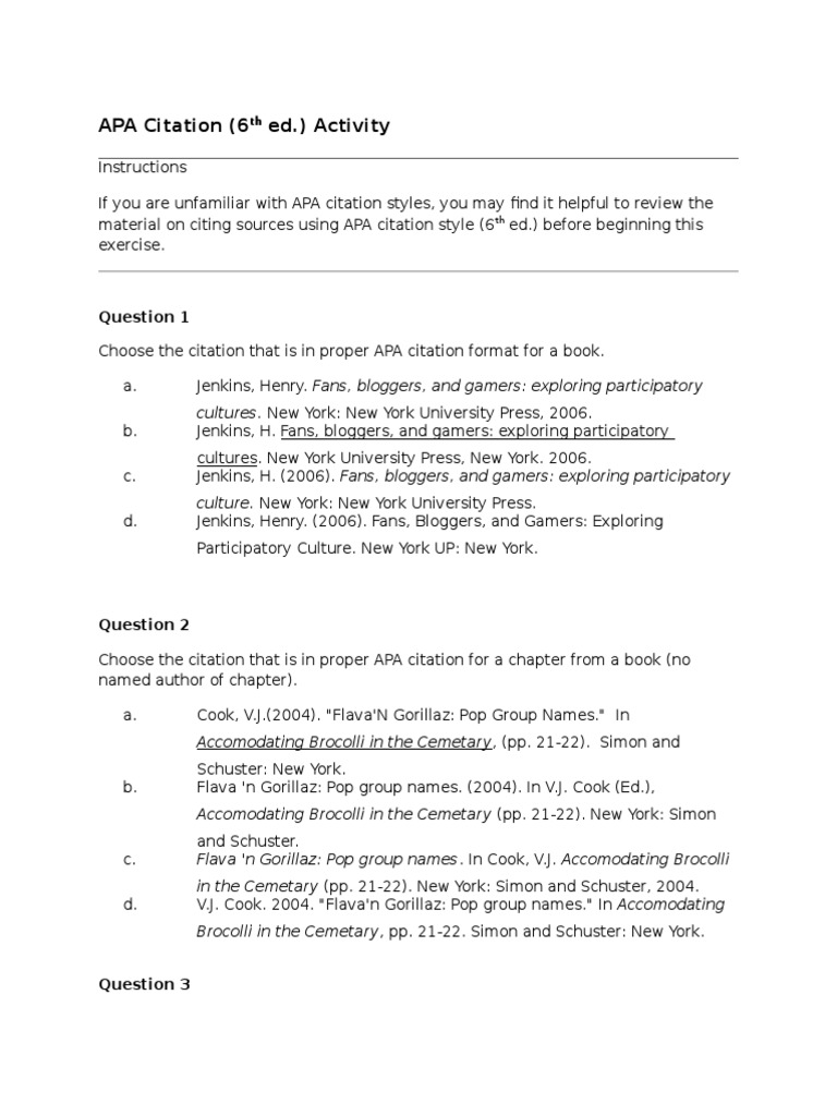 APA Citation Guide for Fans and Gamers | PDF | Citation | Publishing
