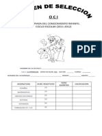 Examen Olimpiada Del Conocimiento