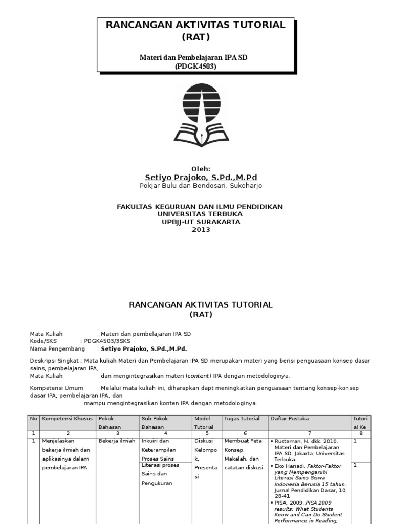 Materi Pembelajaran Ipa Tahun Ajar