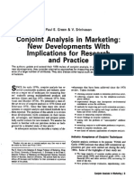 Conjoint Analisys in Marketing