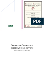 Southern California International Review Fall 2014 Publication