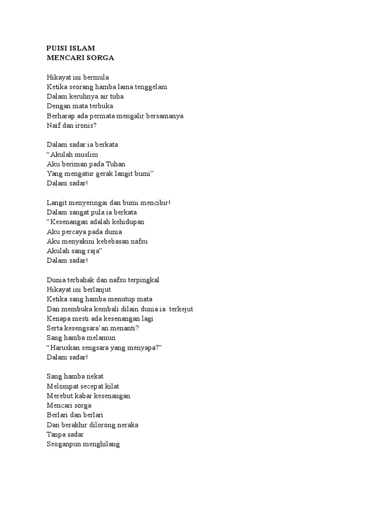 Puisi Islam Pdf