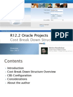 R12.2 Oracle Projects: Cost Break Down Structure