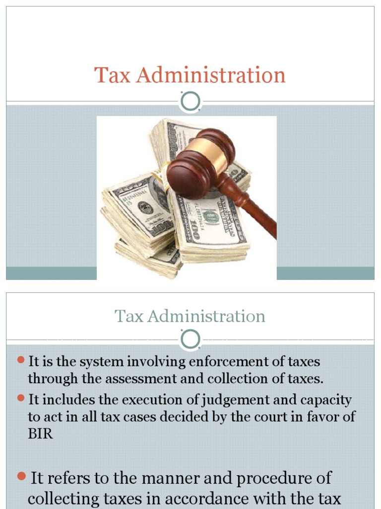 Overview of Tax Administration in the Philippines | PDF | Taxation In ...