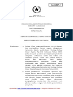 8641UU No 5 2014 Tentang Aparatur Sipil Negara - LATIHANCATCPNS