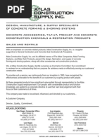 2010 Catalog for Atlas Supply