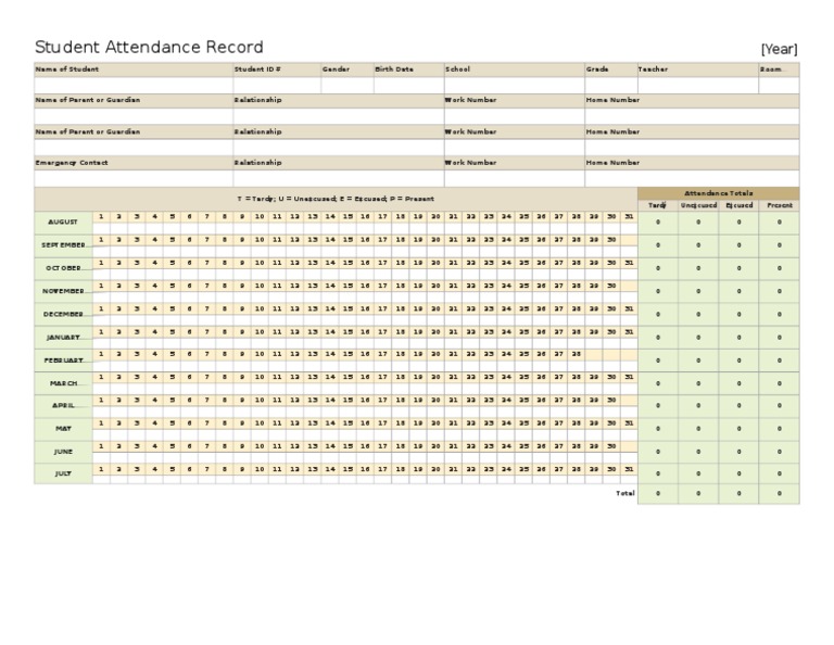 Student Attendance Record1 | PDF