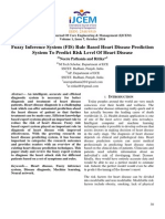 Fuzzy Inference System FIS Rule Based Heart Disease Prediction System To Predict Risk Level of Heart Disease PDF