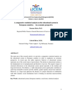 A Comparative Statistical Analysis on the Educational System in European Countries an Economic Perspective