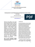 Analyzing Dynamic Causal Linkages Between Developed Stock Markets of Spain and Canada