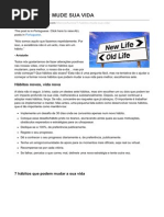 MUDE SUA VIDA 7 DICAS