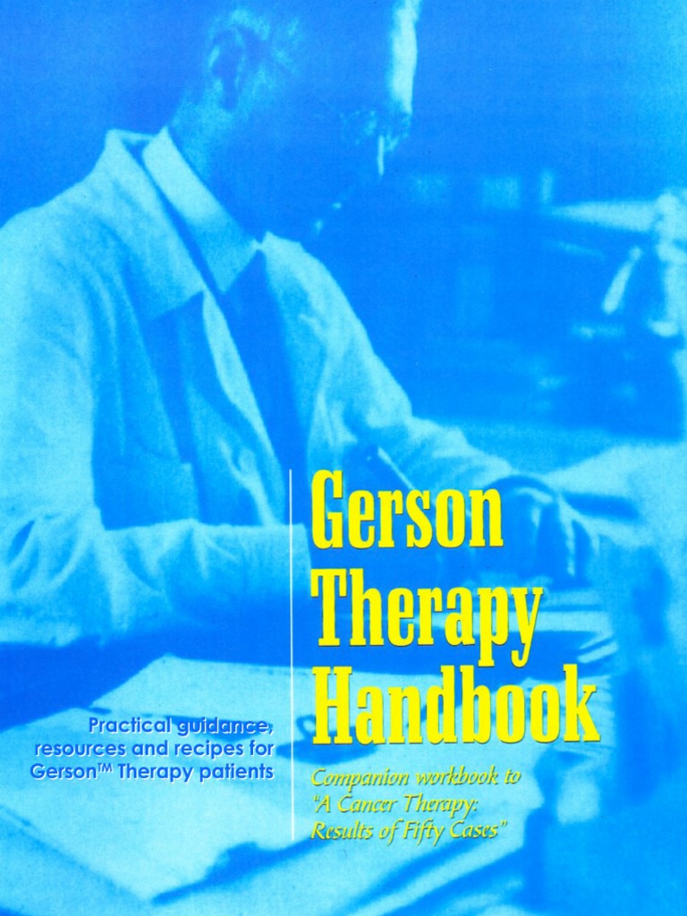 Gerson Therapy Handbook PDF Nutrition Diet & Nutrition
