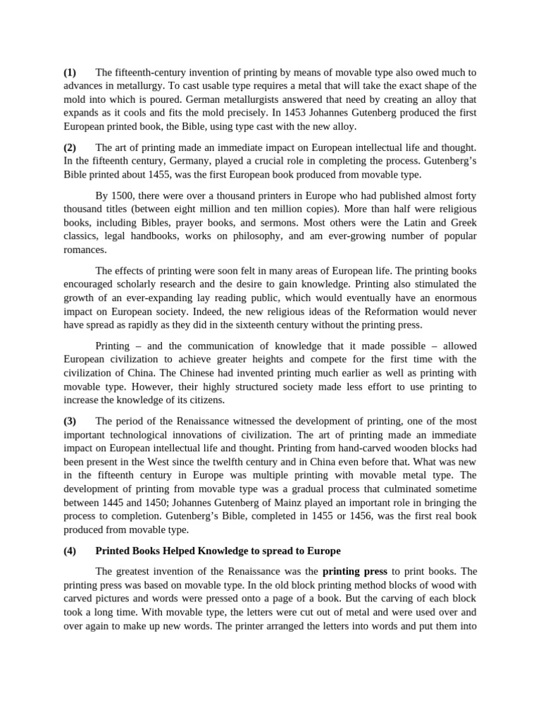 History of Printing Press PDF Printing Printing Press