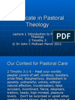 Pastoral Theology Lect 1