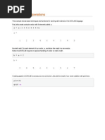 Basic Matrix Operations