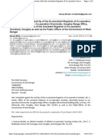 Complaint Letter Submitted To The Chief Secretary, Government of West Bengal On Monday, 26 January 2015.