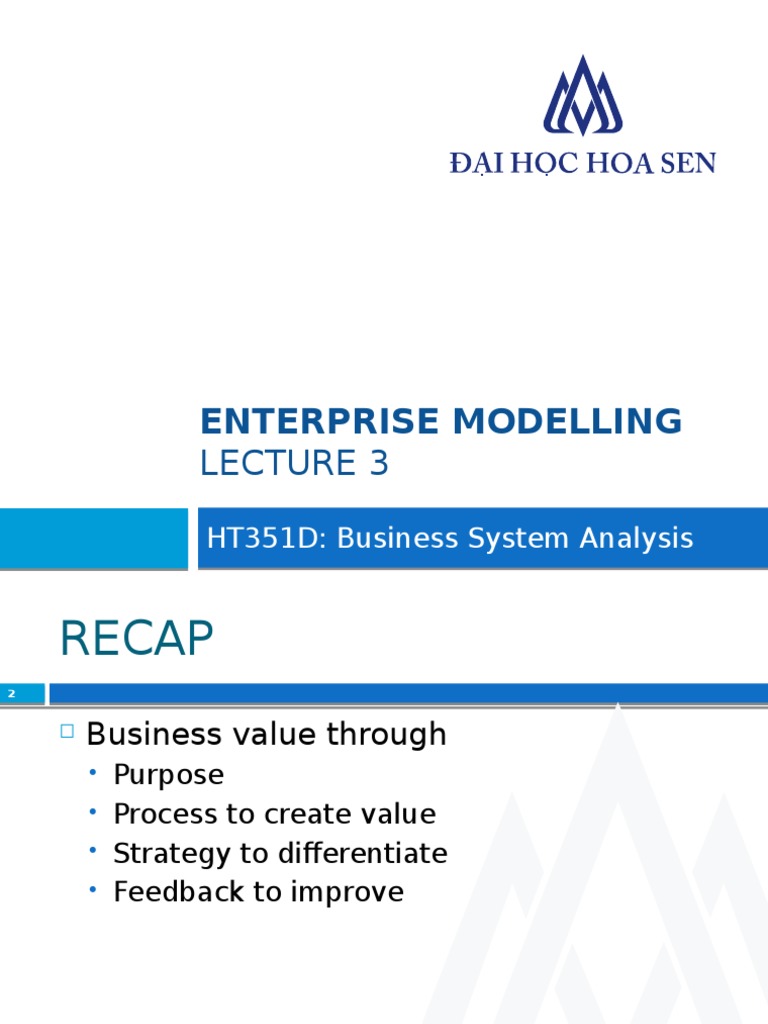 Enterprise Modeling for Business Value | PDF