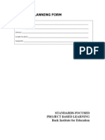 Project Planning Forms 
