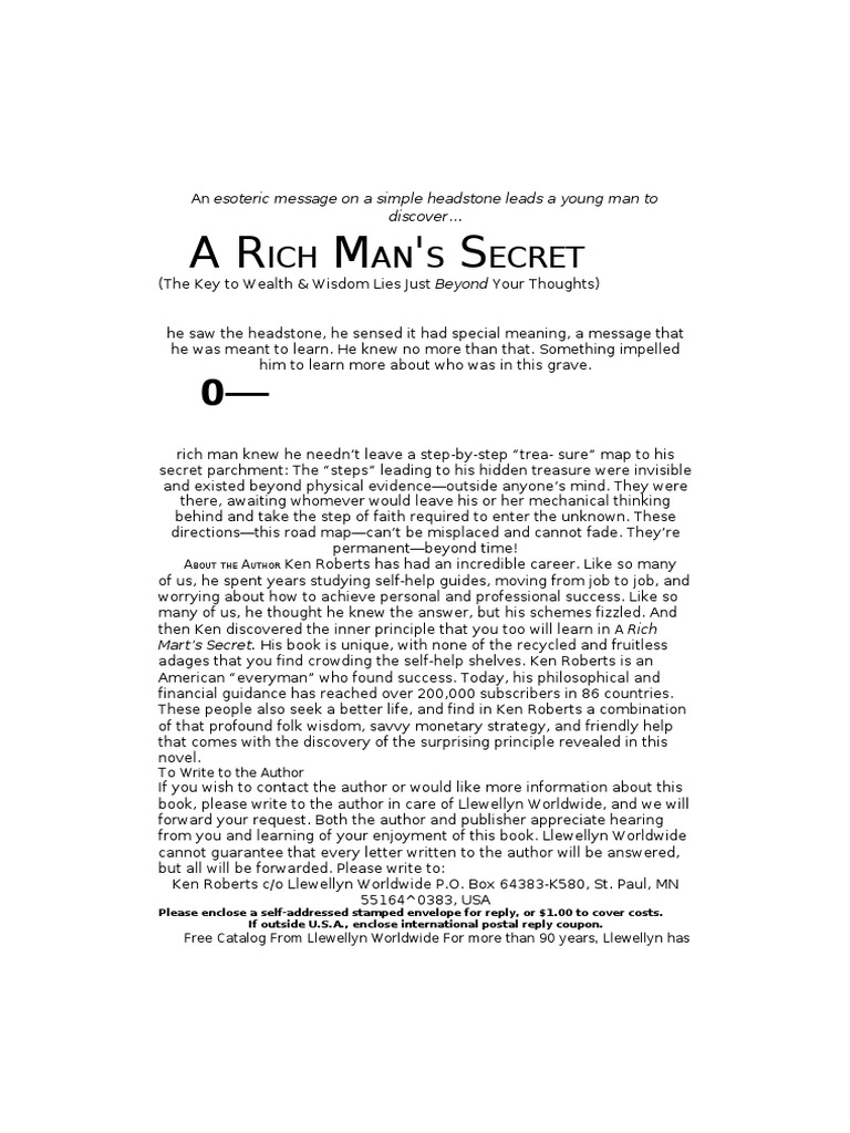 Black Book of Rich Man's Secrets
