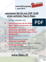 3.Saisoneröffnungstag Flyer