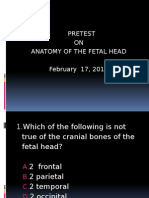 Fetal Head Anatomy Pretest