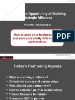 The Art and Opportunity of Building Strategic Alliances