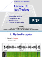 Beat Tracking: 1. Rhythm Perception 2. Onset Extraction 3. Beat Tracking 4. Dynamic Programming