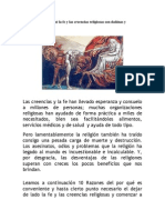 010-10 Razones de Por Qué La Fe y Las Creencias Religiosas Son Dañinas y Peligrosas