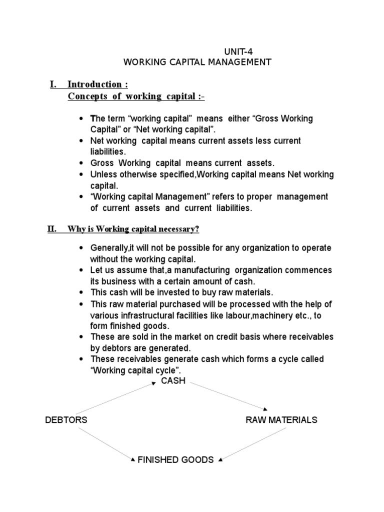 Working Capital Management Overview | PDF | Working Capital | Inventory