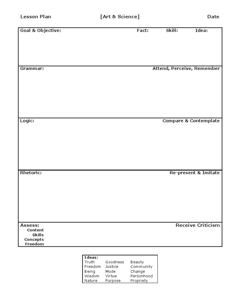 Art &amp; Science Lesson Plan Overview | PDF | Art