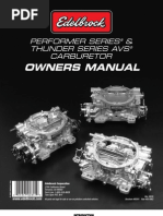 Edelbrock Carb App. Chart | V8 Engine | Carburetor