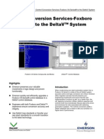 Control Conversion Services-Foxboro I/A Series® To The Deltav™ System