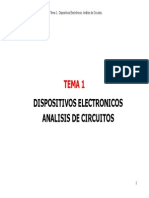 Tema 1. Dispositivos Electronicos Analisis de Circuitos