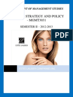 BusinessStrategyPolicy - Estee Lauder Inc Case Study (Draft 1)