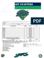 Season Tickets Order Form