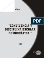 Convivencia y Disciplina Escolar y Democrática. Cartilla Metodológica. Bibliografia Común para EBR, EBA y ETP Recomendada para Evaluación Docente