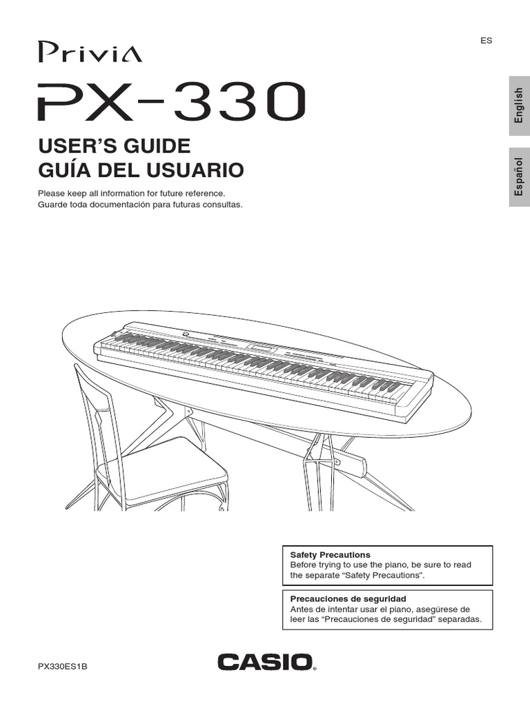 Casio Privia PX 330 Manual PDF Piano Harmony