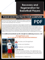 Recovery and Regeneration For Basketball Players