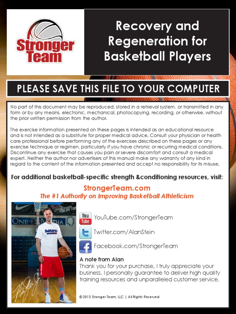 Recovery and Regeneration For Basketball Players | PDF | Food Energy ...