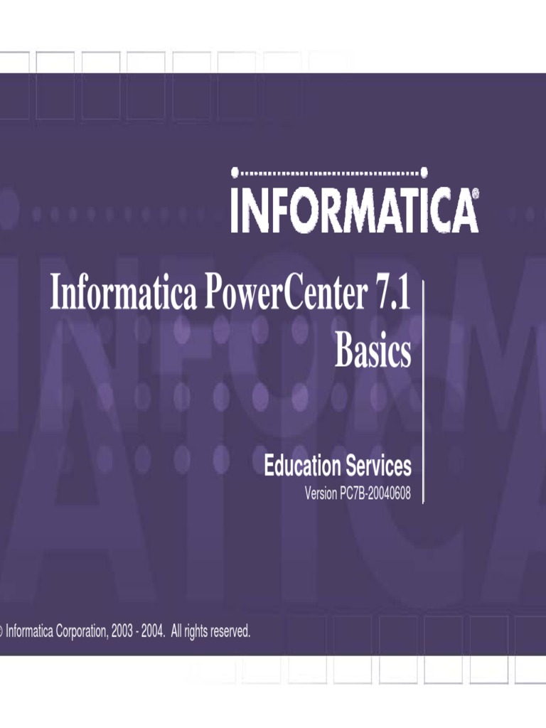 Informatica Basic Study PDF | PDF