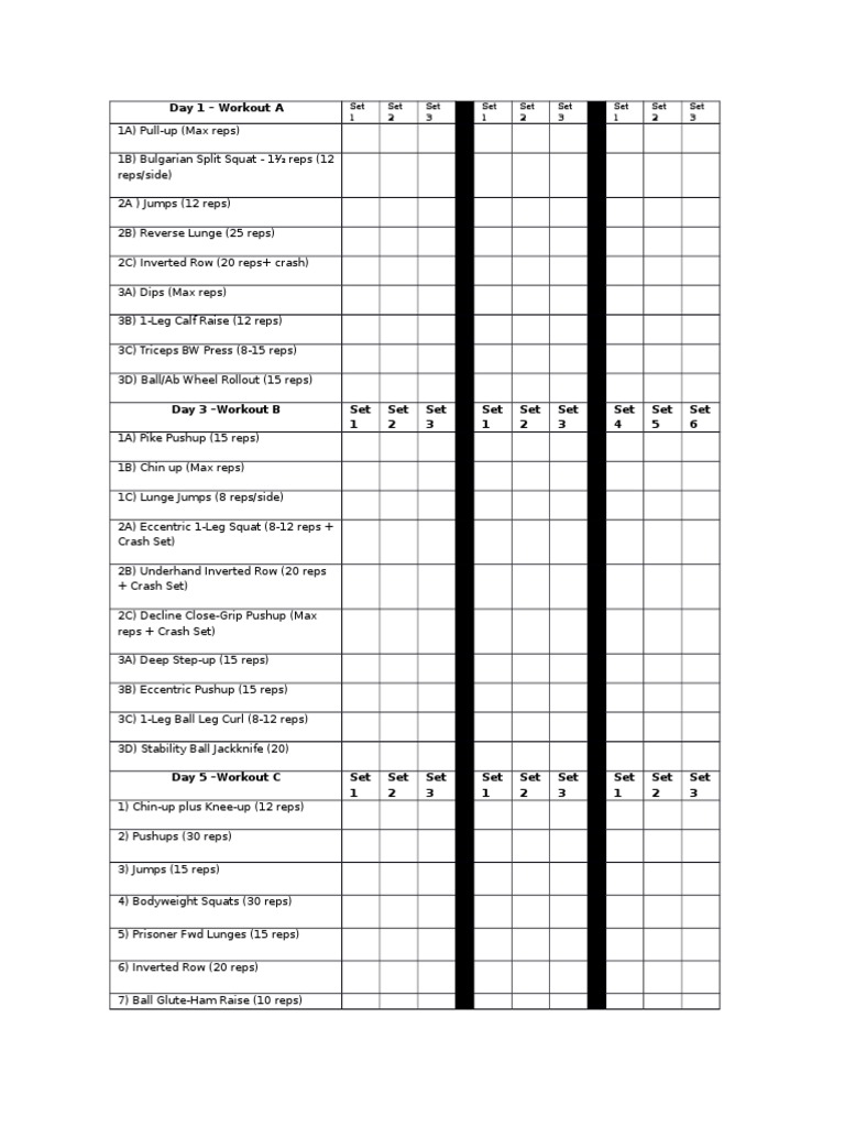 TT Bodyweight Training | PDF
