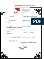 Generación y Distribución de Energía