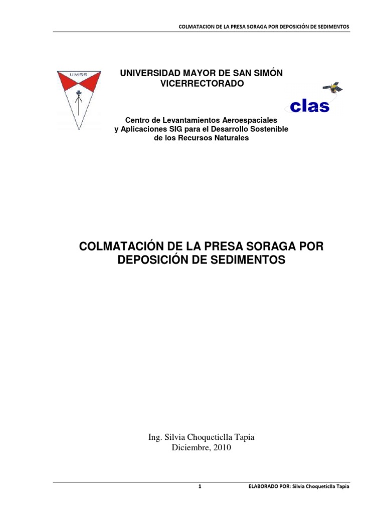 Colmatacion en Presas | PDF | Erosión | Suelo
