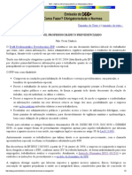 PPP - Perfil Profissiográfico Previdenciário