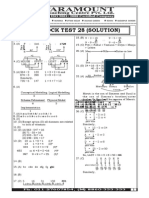 SSC Mock Test 28 (Solution) : Centres at