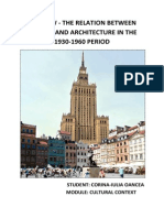 Warsaw - The Relation Between Politics and Architecture in The 1930-1960 PERIOD