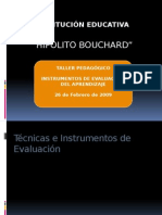 Técnicas e Instrumentos de Evaluación