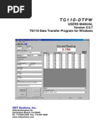 TG110-Dtpw Manual 207 With USB Addendum