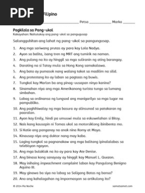 pagkilala sa pang ukol 2 pdf