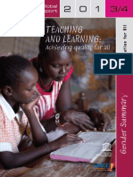 Teaching And Learning: Achieving quality for all Gender Summary